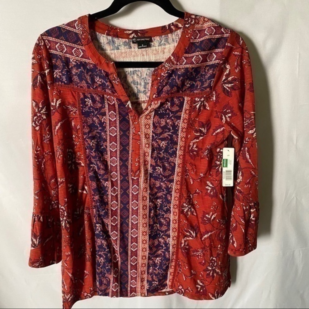 New Directions NWT Boho Top Small